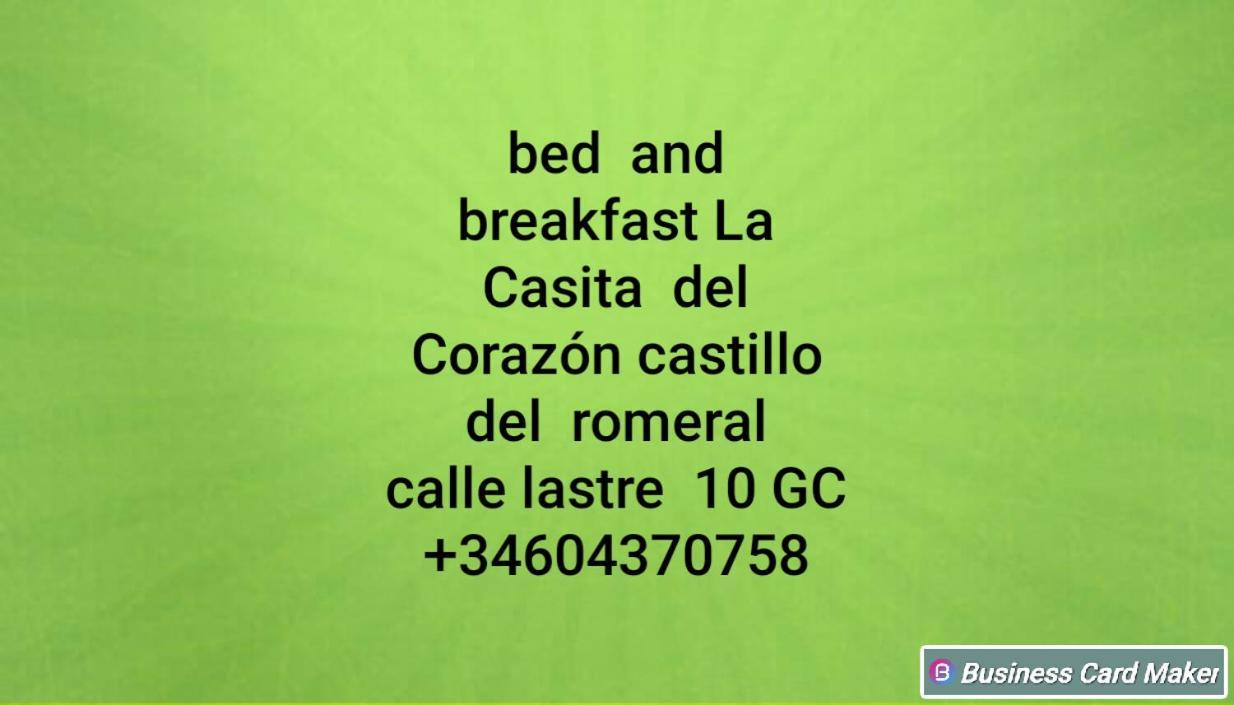 Castillo del RomeralLa Casita Del Corazon住宿加早餐旅馆 外观 照片